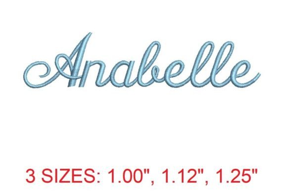 Annabelle Embroidery Font: Elegant Stitching for Personalized Designs