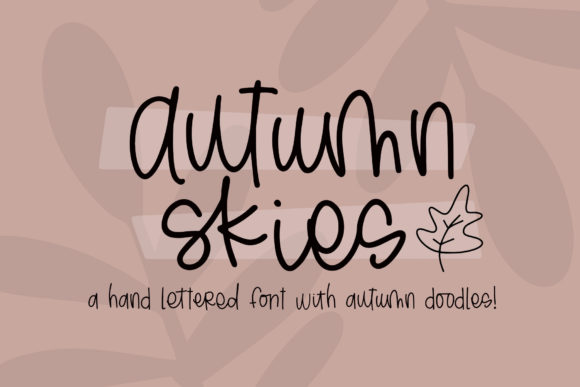 Autumn Skies: The Whimsical Script Font for Creative Designs
