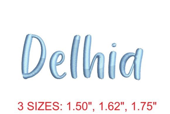 Delhia Embroidery Font: Elevate Your Stitched Designs