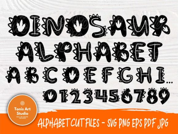 Dinosaur Font | Dinosaur Alphabet: Bold Display Typography