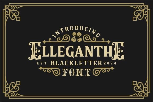 Elleganthe: A Victorian-Inspired Vintage Typeface