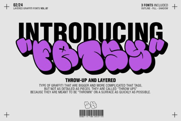 Fatsy: Discover the Bold Graffiti Font with Layered Charm