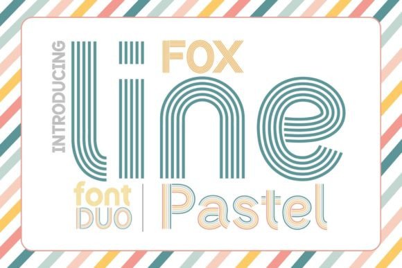 Fox Line and Pastel: Vibrant Fonts for Bold Designs