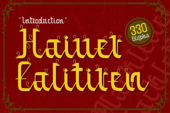 Haiver Ealitiren: A Modern Gothic Typeface for Creative Projects