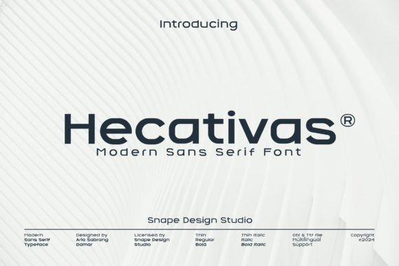 Hecativas: The Modern Sans Serif for Clean Design