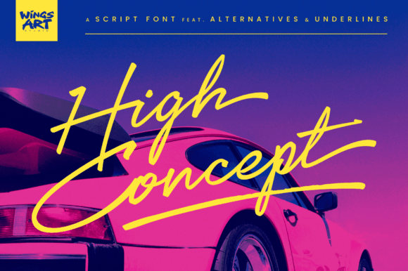 High Concept: A Modern Handwritten Script Font