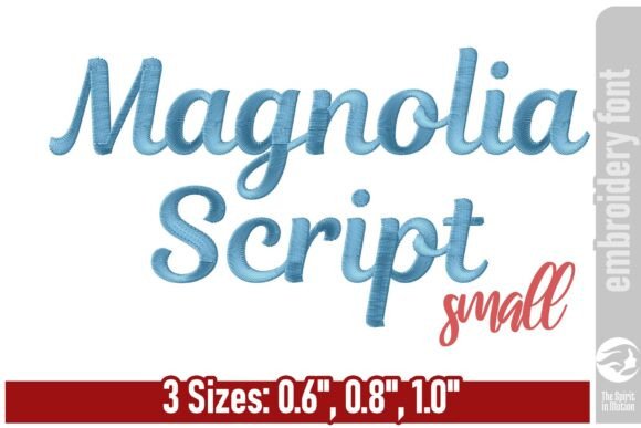 Magnolia Script: A Graceful Embroidery Font for Elegant Projects