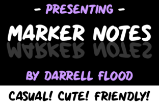 Marker Notes: A Casual, Friendly Font for Every Project