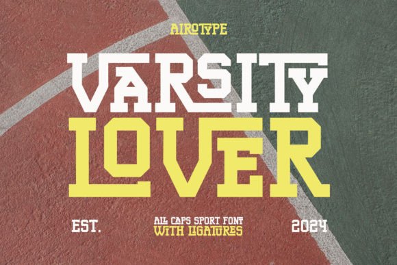 Varsity Lover: A Bold Typeface for Athletic Design