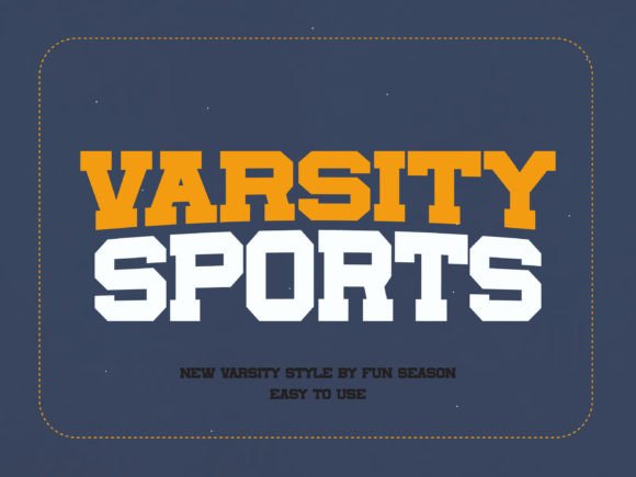 Varsity Sports Font: Bold and Friendly for Your Design Projects