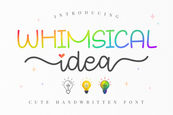 Whimsical Idea: A Font for Enchanting Designs